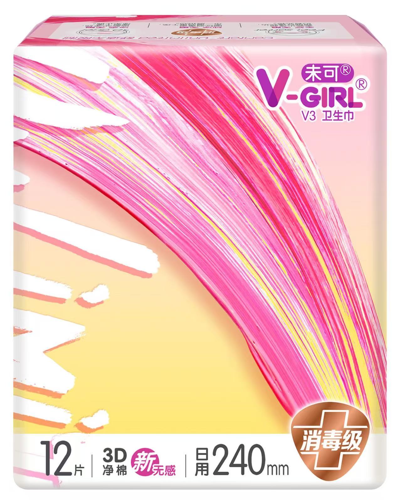 未可（潔伶）.V-GIRL未可V3日用240mm.12片